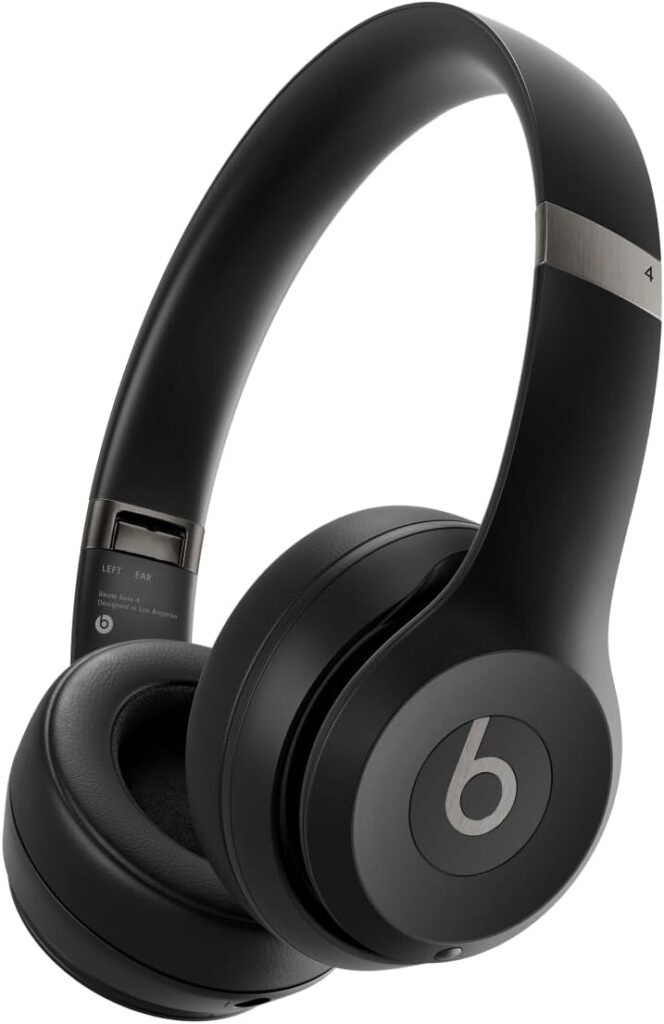 Beats Solo 4 - Wireless Bluetooth On-Ear Headphones, Apple  Android Compatible, Up to 50 hours of Battery Life - Matte Black