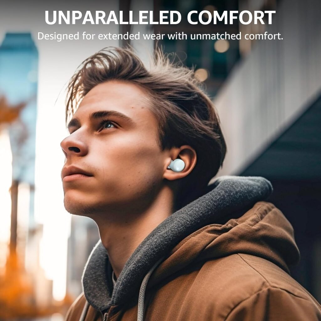 TOZO T6 (Ergonomic Edition) Wireless Earbuds Bluetooth 5.3 Headphones, Ergonomic Design in-Ear Headset, 50Hrs Playtime with Wireless Charging Case, APP EQ Customisable, IPX8 Waterproof, 2024 Version