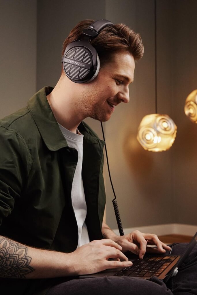 beyerdynamic DT 990 Pro 250 ohm Over-Ear Studio Headphones For Mixing, Mastering, and Editing